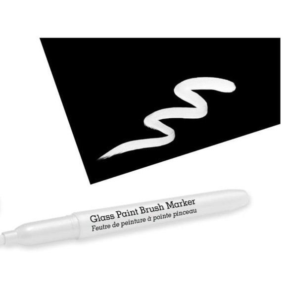 Color Factory Office Glass Paint Brush Marker Permanent 5mm White Poshmark